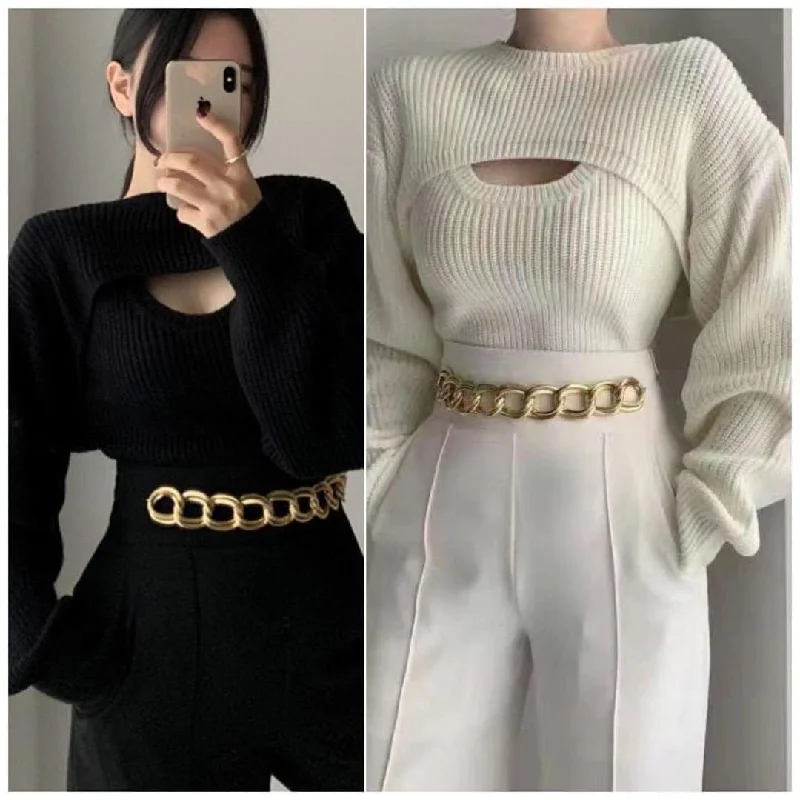 Women's Sweater Set with High Neck -Willow Luxury Collection Set of Sweater and Pants Women's Sweater Set with High Neck -Willow Luxury Collection Set of Sweater and Pants