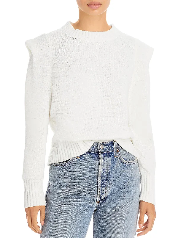 Women's Vintage Style Pullovers Sweater-Womens Chenille Crewneck Pullover Sweater