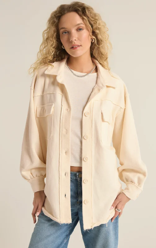 Women's Jackets with Flare Sleeve Design-Z Supply Abbott Longline Jacket