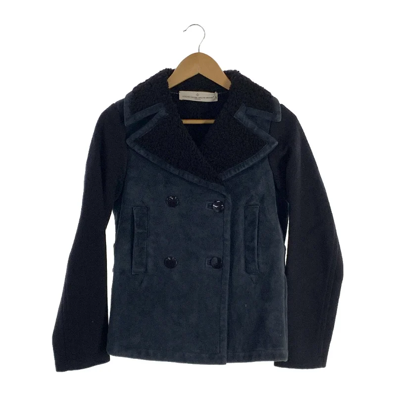 Women's Black Leather Jacket-GOLDEN GOOSE/Leather Jkt/XS/Navy/Leather/G19D032.A3/