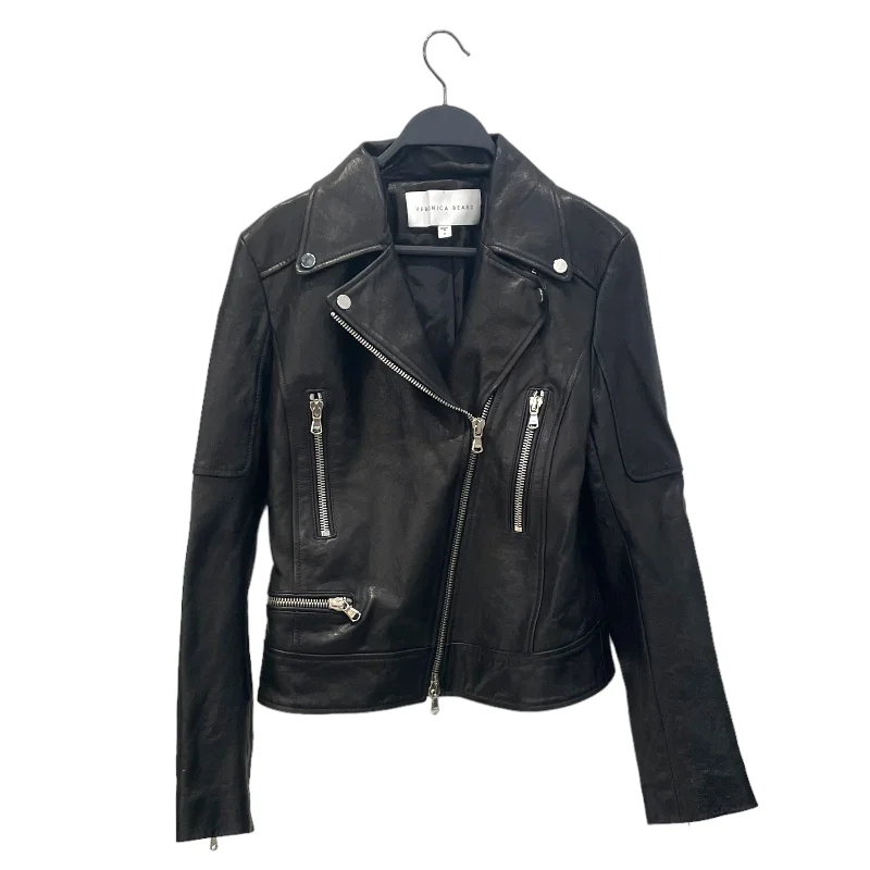 Women's Leather Jacket with Elegant Design-VERONICA BEARD/Leather Jkt/6/Leather/BLK/Embroidered Eagle Jacket Women's Leather Jacket with Elegant Design-VERONICA BEARD/Leather Jkt/6/Leather/BLK/Embroidered Eagle Jacket