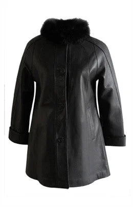 Women's Leather Jacket with Glamorous Finish-Old Mill Original Leather Jacket 2853