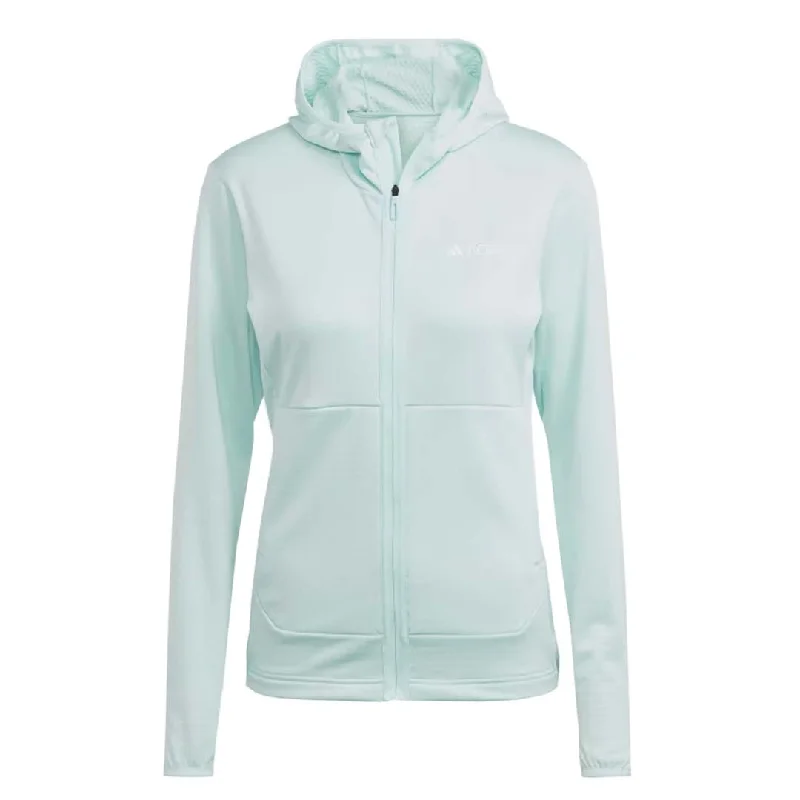 Women's Jackets for Running and Walking-adidas - Women's Terrex Xperior Light FLC Hooded Jacket (IB1821) Women's Jackets for Running and Walking-adidas - Women's Terrex Xperior Light FLC Hooded Jacket (IB1821)