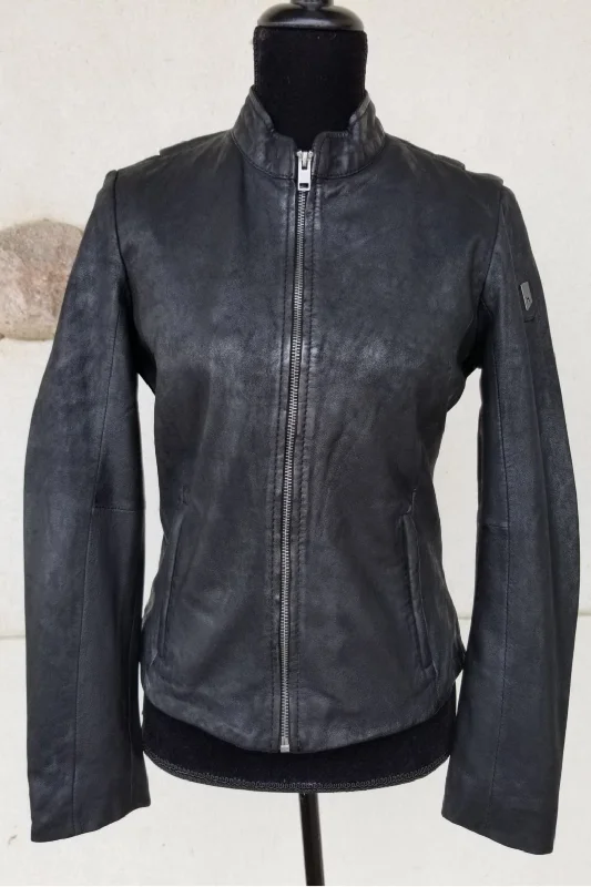 Women's Leather Jacket for Layering-Chelly Jacket