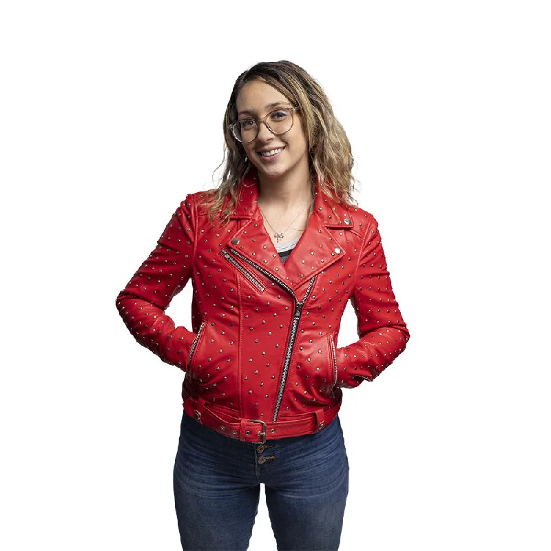 Women's Leather Jacket for Stylish Protection-Claudia - Women's Fashion Leather Jacket Women's Leather Jacket for Stylish Protection-Claudia - Women's Fashion Leather Jacket