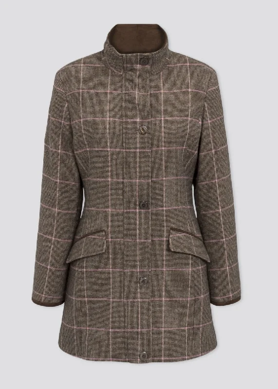 Women's Jackets for the Busy Woman-Combrook Ladies Tweed Field Jacket In Ebony