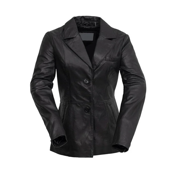 Women's Leather Jacket with Adjustable Waistband-Dahlia - Women's Fashion Lambskin Leather Jacket Women's Leather Jacket with Adjustable Waistband-Dahlia - Women's Fashion Lambskin Leather Jacket