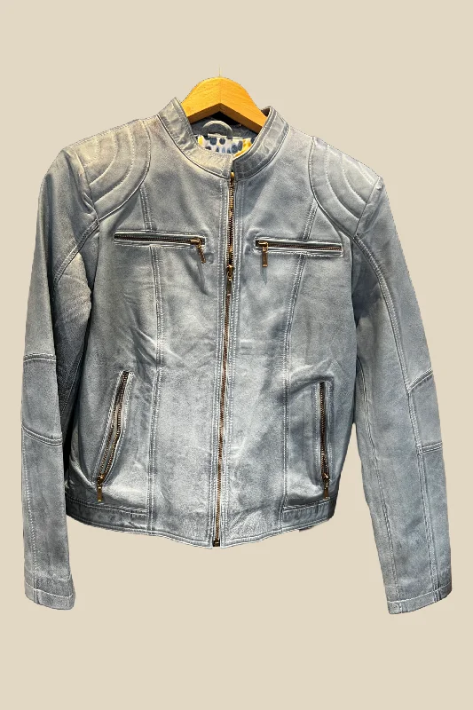Women's Leather Jacket with Sustainable Leather-David Moore Leather