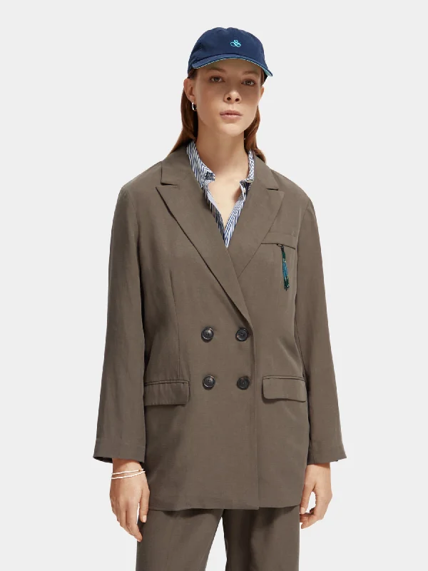 Women's Fashion Wool Blazers -Double-breasted blazer