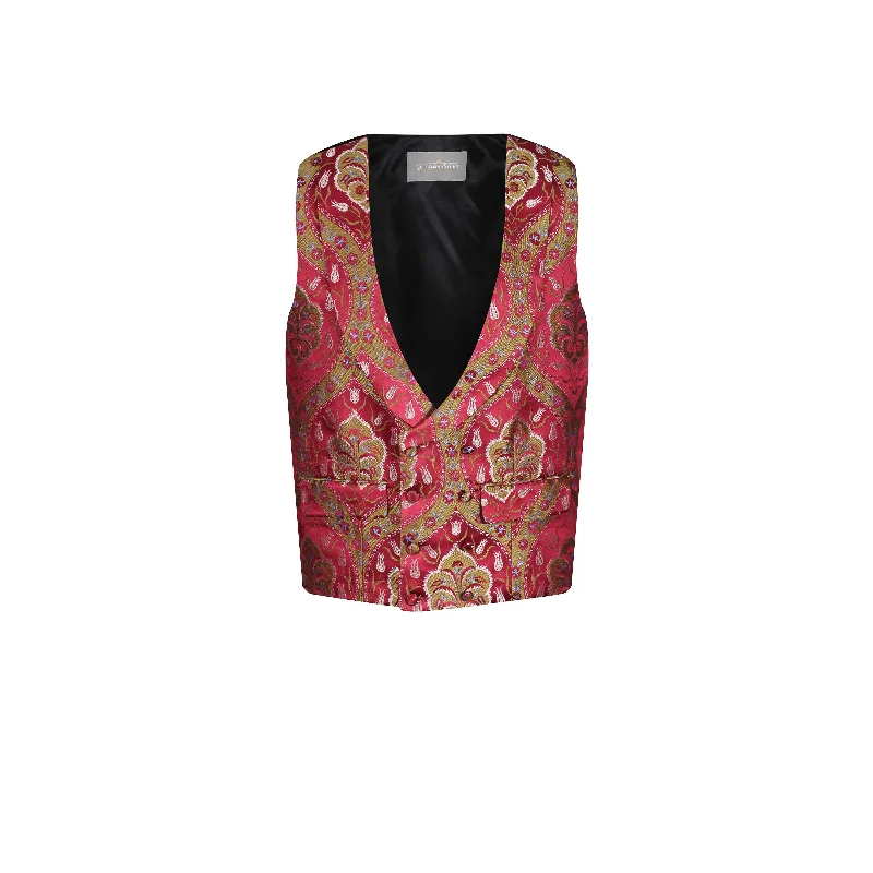 Women's Vest for Nightwear-Double Breasted in Saliha