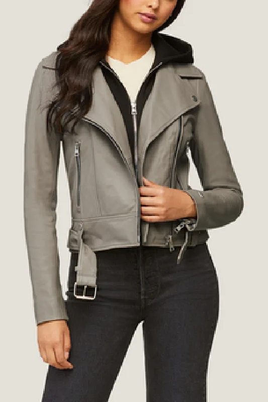 Women's Leather Jacket-Elisha Moto Jacket