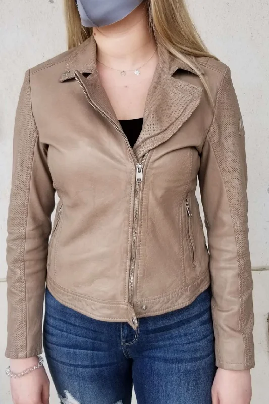 Women's Real Leather Jacket-Favour Jacket
