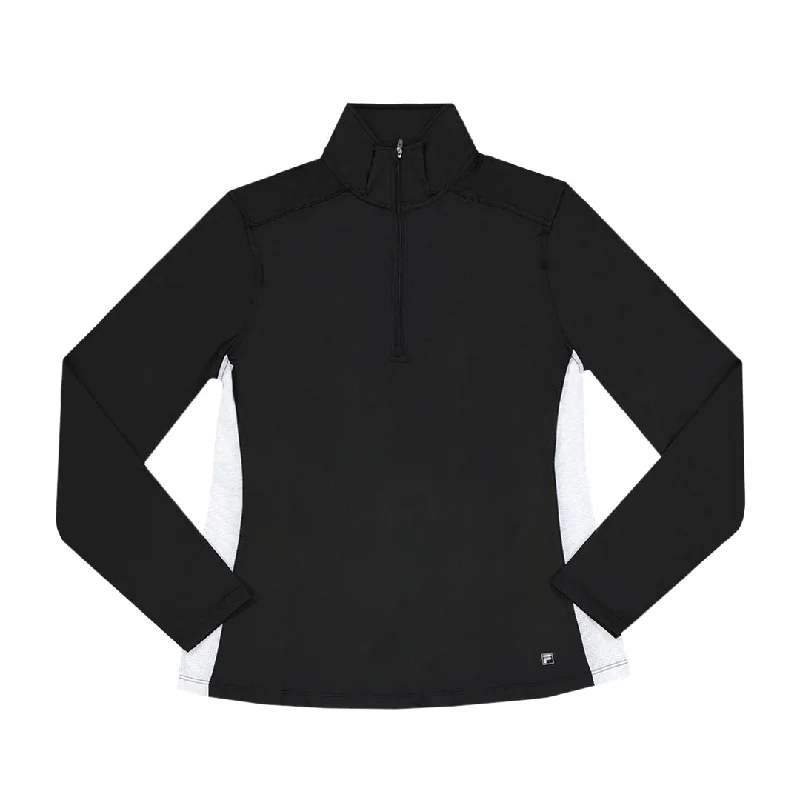 Women's Jackets with Long-Length Fit-FILA - Women's Core 1/2 Zip Jacket (TW171UZ1 001)