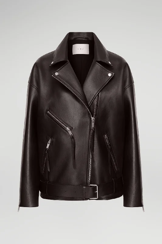 Women's Leather Jacket with Durable Construction-Gisele - Brown Bitter Leather Jacket Women's Leather Jacket with Durable Construction-Gisele - Brown Bitter Leather Jacket