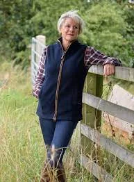 Women's Vest with a Stylish Hood-Jack Pyke Ladies Countryman Fleece Gilet