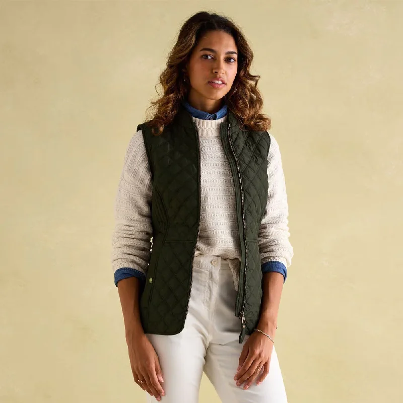 Women's Vest with Fleece Interior-Joules Ladies Minx Gilet