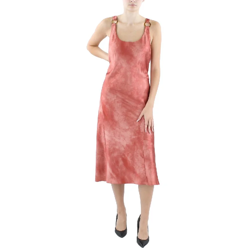 Satin Slip Dress with Back Lace Detail -Slip Dress with Feather Detail -Lauren Ralph Lauren Womens Cocktail Midi Slip Dress Satin Slip Dress with Back Lace Detail -Slip Dress with Feather Detail -Lauren Ralph Lauren Womens Cocktail Midi Slip Dress