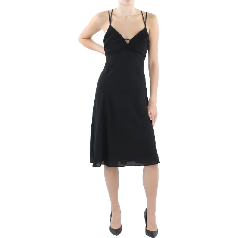Slip Dress with Sheer Fabric -Lace Satin Slip Dress for Cocktail Party -Lauren Ralph Lauren Womens Knee Length Double Strap Slip Dress Slip Dress with Sheer Fabric -Lace Satin Slip Dress for Cocktail Party -Lauren Ralph Lauren Womens Knee Length Double Strap Slip Dress
