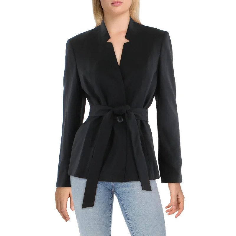 Women's Fashionable Woolen Blazers -Le Suit Womens Herringbone Professional One-Button Blazer Women's Fashionable Woolen Blazers -Le Suit Womens Herringbone Professional One-Button Blazer