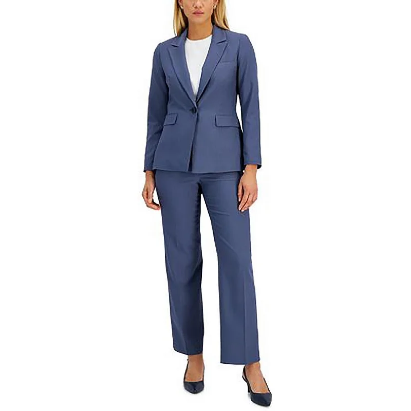 Women's Vintage Tweed Blazers -Le Suit Womens Striped Office One-Button Blazer