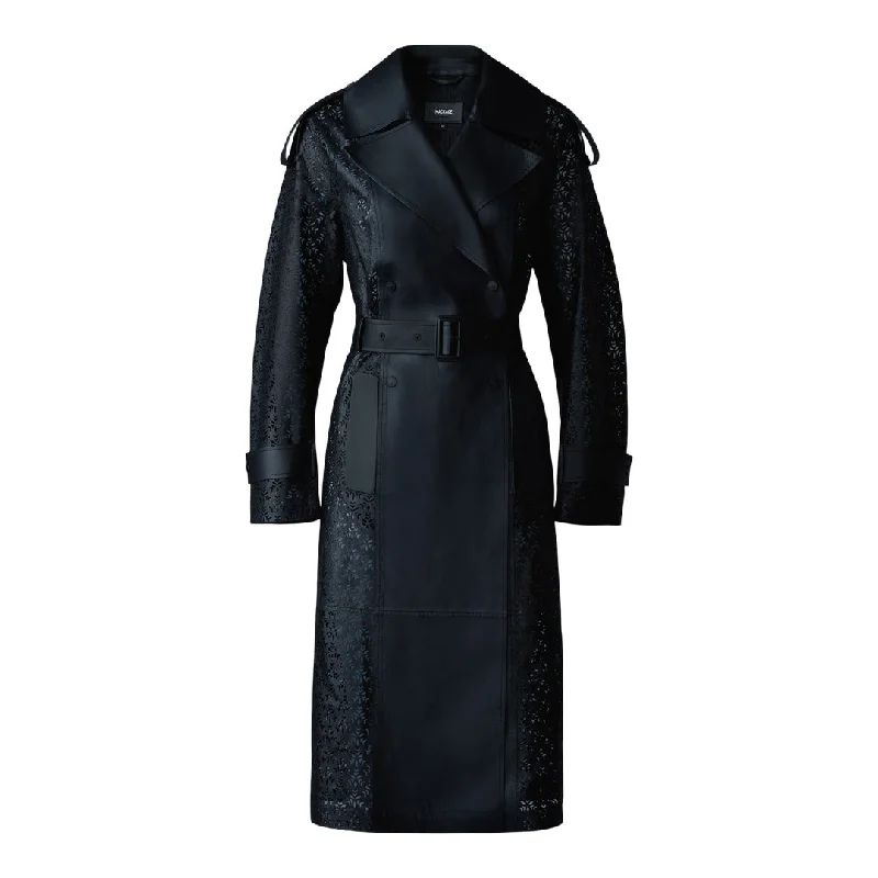 Women's Leather Jacket with Polished Detailing-LORELEI