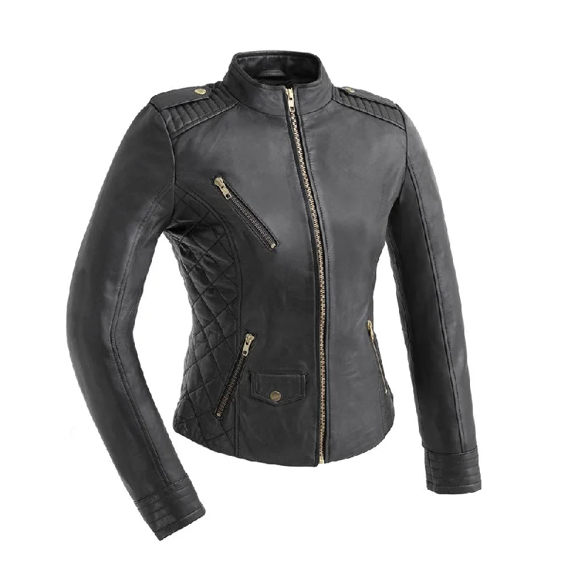 Women's Leather Jacket for Street-Ready Fashion-Madelin - Women's Fashion Leather Jacket Women's Leather Jacket for Street-Ready Fashion-Madelin - Women's Fashion Leather Jacket