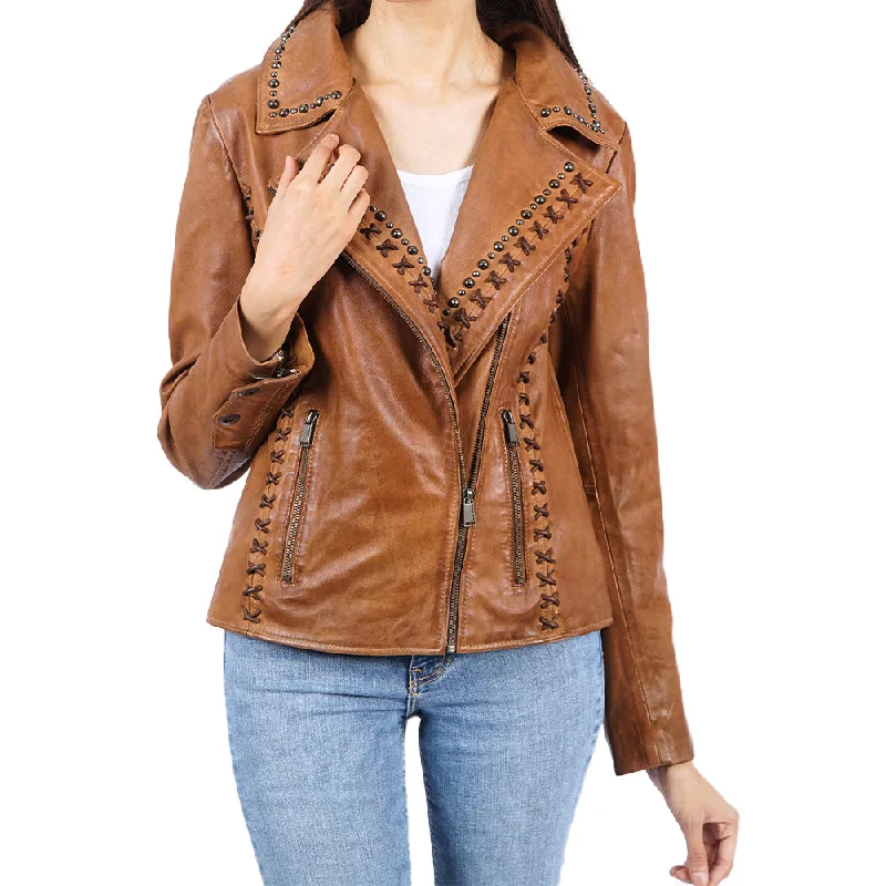 Women's Leather Jacket for a Statement Piece-Sasha Asymmetrical Zip Sasha Leather Jacket Women's Leather Jacket for a Statement Piece-Sasha Asymmetrical Zip Sasha Leather Jacket