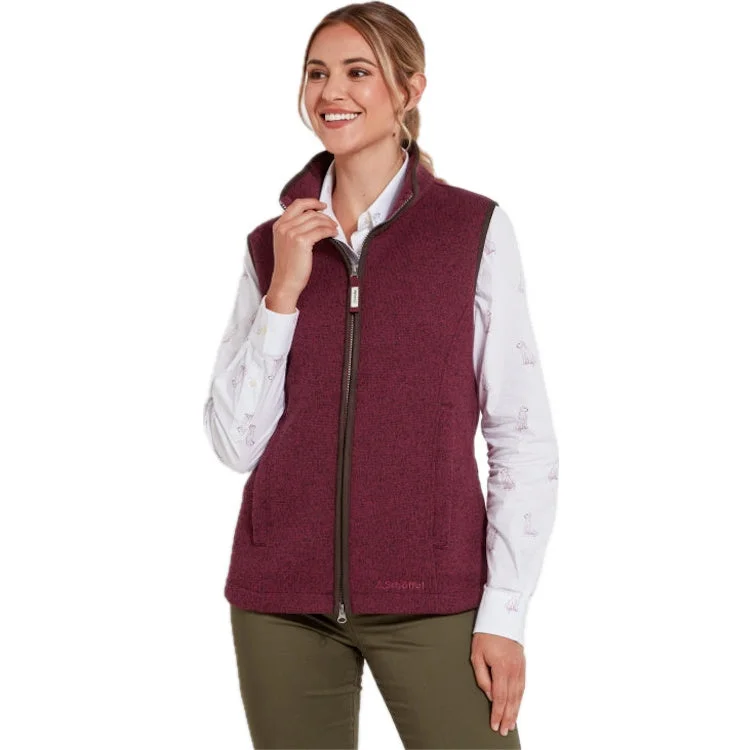 Women's Vest for Custom Fit-Schoffel Ladies Ashton Gilet - Mulberry