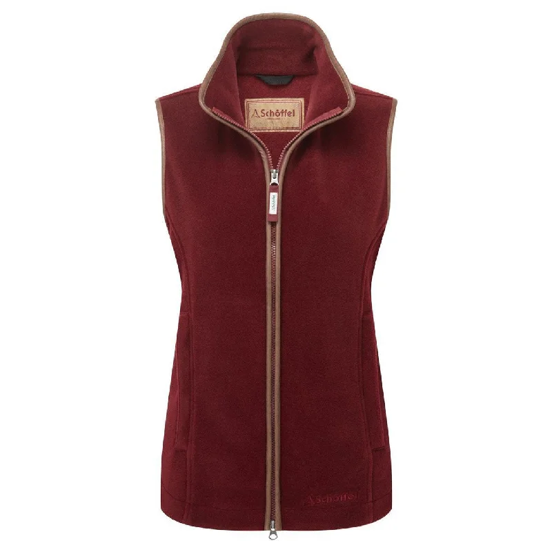 Women's Vest with Deep Neckline-Schoffel Ladies Lyndon Fleece Gilet