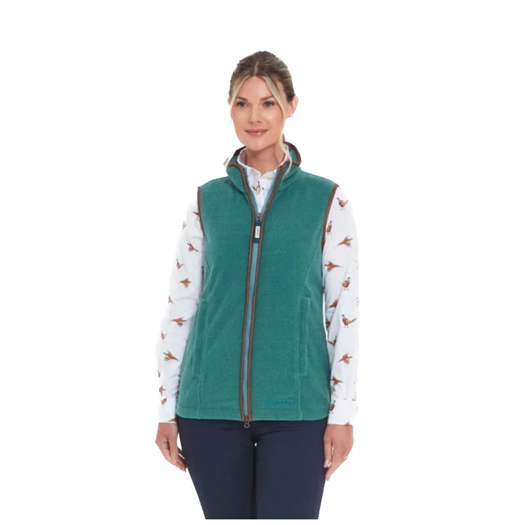 Women's Vest for Casual Wear-Schoffel Ladies Lyndon Fleece Gilet - Duck Egg