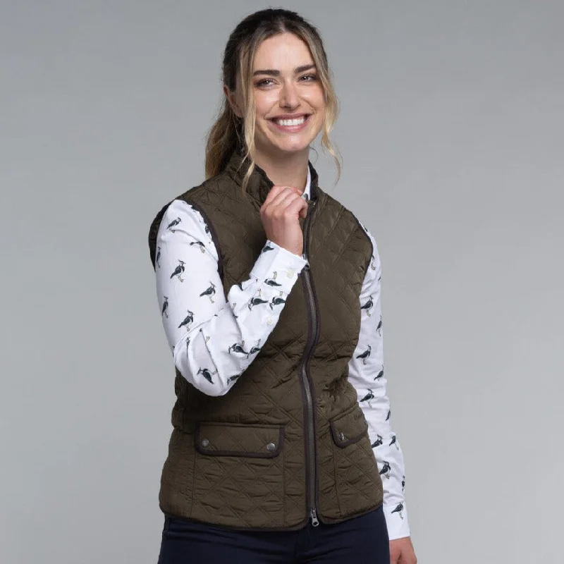 Women's Vest for Hiking-Schoffel Ladies Quilt Gilet