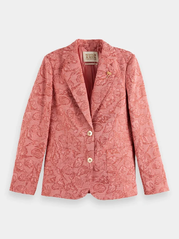 Women's Sequin Blazers -Shell jacquard blazer