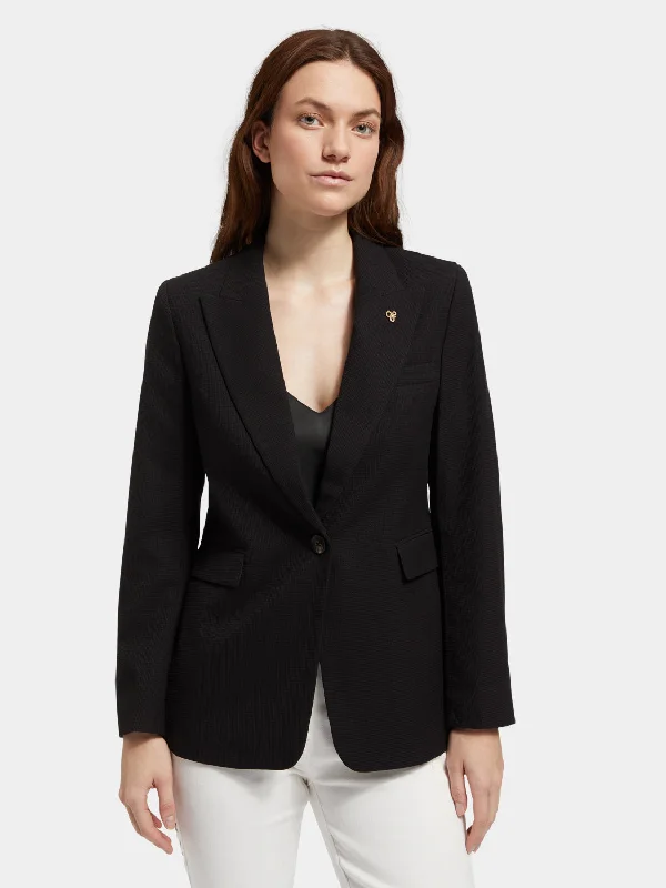 Women's Full Coverage Blazers -Single-breasted tailored blazer