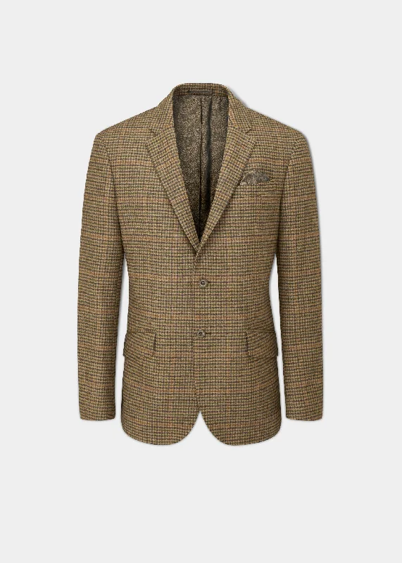 Women's Textured Blazers -Surrey Tweed Lined Blazer In Sycamore - Regular Fit