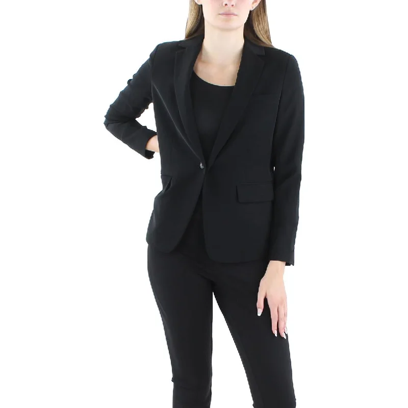 Women's Elegant Printed Blazers -Vince Womens Solid  One-Button Blazer