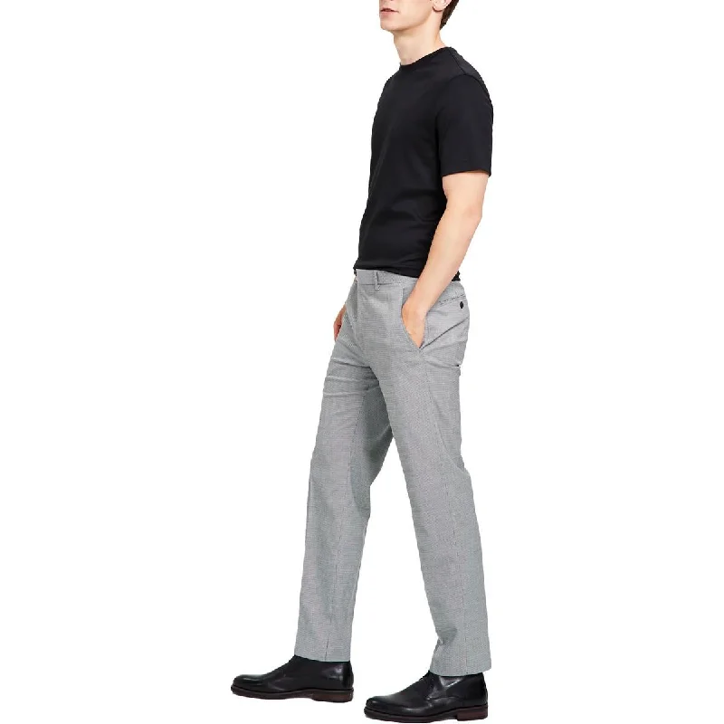 Women's Structured Suit Pants-Alfani Mens Houndstooth Slim Fit Suit Pants