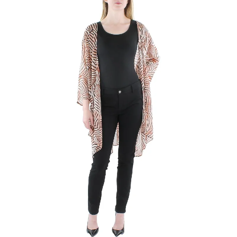 Women's Plain Color Shirts -Anne Klein Womens Sheer Oversized Blouse