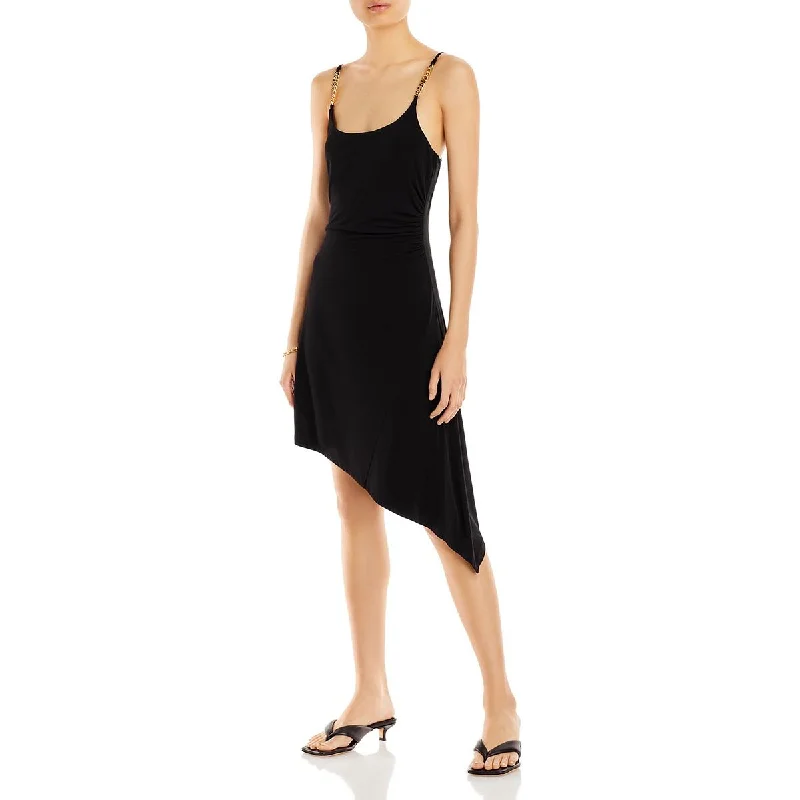 Silk Slip Dress with Sheer Overlay -Satin Slip Dress with Front Slit -Aqua Womens Asymmetric Midi Slip Dress Silk Slip Dress with Sheer Overlay -Satin Slip Dress with Front Slit -Aqua Womens Asymmetric Midi Slip Dress