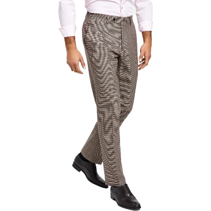 Women's Stretchable Suit Pants-Bar III Mens    Check Print Suit Separate Suit Pants