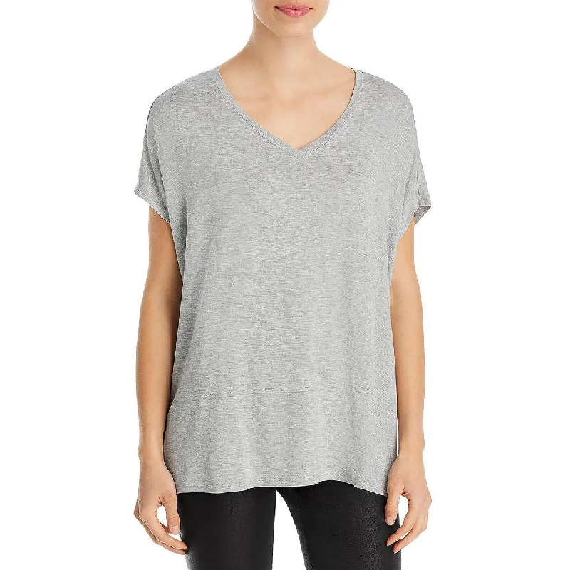 Women's Pullover with Contrast Sleeve -&BASICS Womens Poncho Sleeve Panel Pullover Top Women's Pullover with Contrast Sleeve -&BASICS Womens Poncho Sleeve Panel Pullover Top