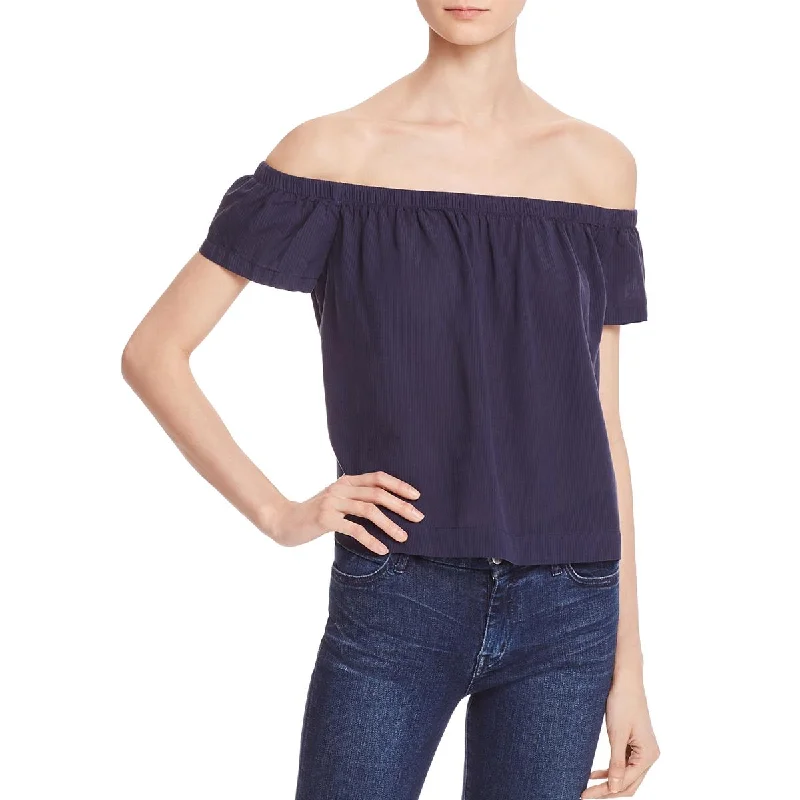 Women's Sleeveless Work Blouses -Bella Dahl Womens Tencel Ruched Blouse