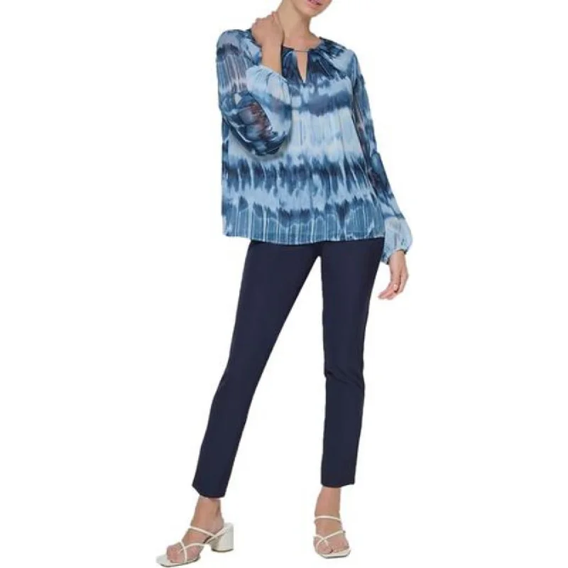Women's Tie-front Casual Shirts -Calvin Klein Womens Gathered Blouse