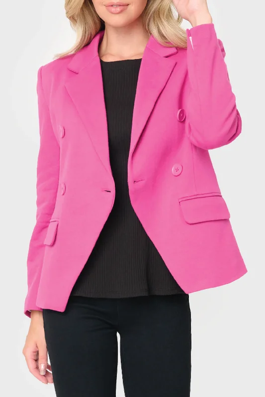 Women's Tweed Formal Blazers -Double Breasted Blazer