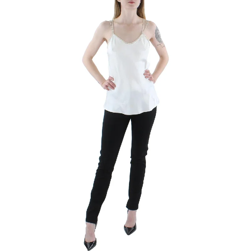 Women's Soft Camis with Perfect Fit -Gracia Womens Satin V Neck Cami