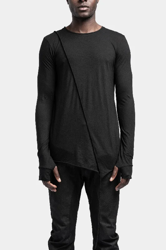 Women's Best Long Sleeve T-shirt for Travel -Iconic long sleeve tee, Black