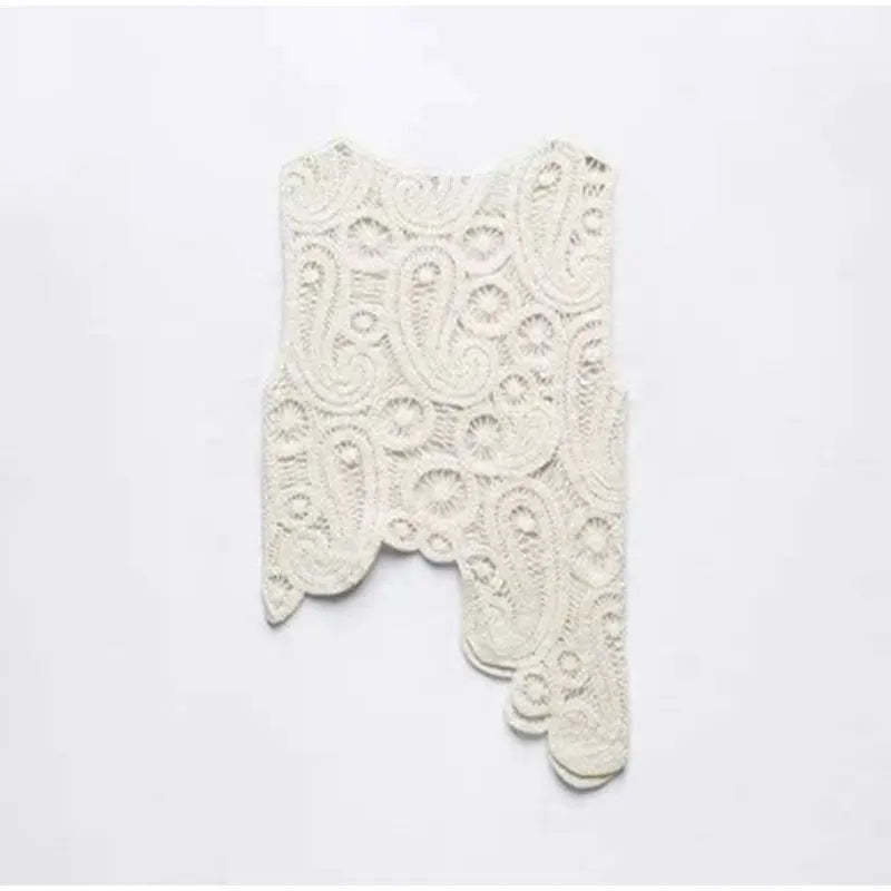 Women's Button-up Casual Blouses -Irregular Sleeveless Hollow Crochet Knit Vest Blouse Skirt Set Women's Fashion See Through Tops Outfit Solid Party Holiday Suit Women's Button-up Casual Blouses -Irregular Sleeveless Hollow Crochet Knit Vest Blouse Skirt Set Women's Fashion See Through Tops Outfit Solid Party Holiday Suit