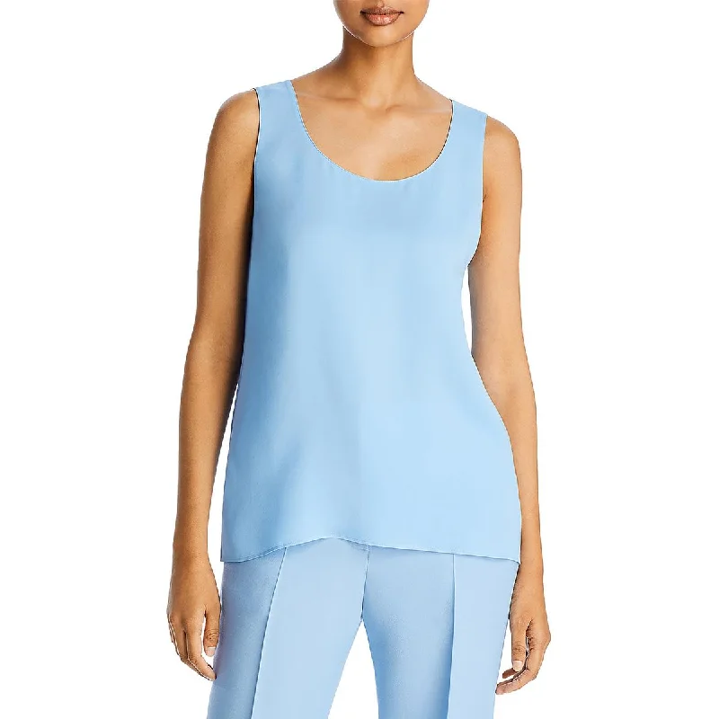Women's Office Dress Shirts -Lafayette 148 New York Womens Finnley Silk Sleeveless Blouse Women's Office Dress Shirts -Lafayette 148 New York Womens Finnley Silk Sleeveless Blouse