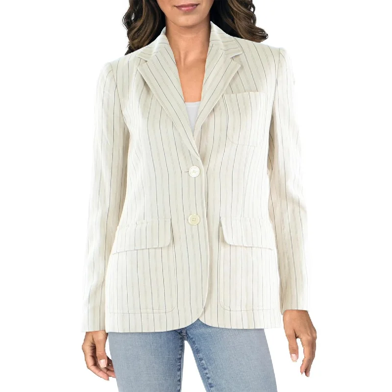 Women's Blazers with Pockets -Lauren Ralph Lauren Womens Linen Work Wear Two-Button Blazer Women's Blazers with Pockets -Lauren Ralph Lauren Womens Linen Work Wear Two-Button Blazer