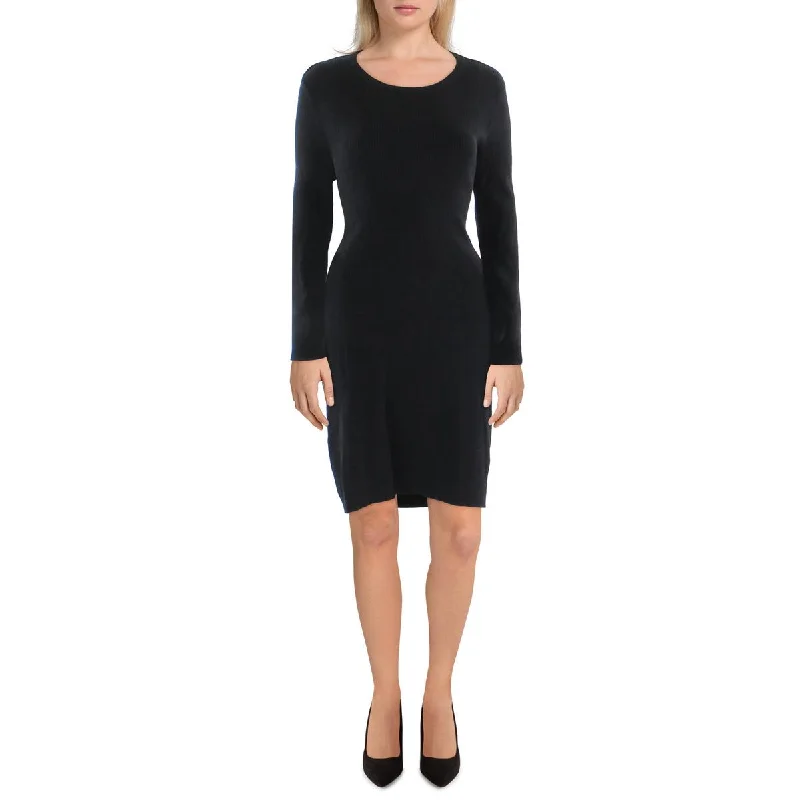 Women's Sweaterdress with Slim Fit -Lea & Viola Womens Cut-Out Back Above Knee Sweaterdress Women's Sweaterdress with Slim Fit -Lea & Viola Womens Cut-Out Back Above Knee Sweaterdress
