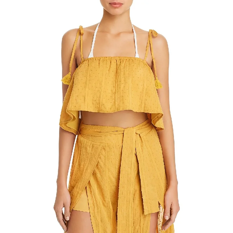 Women's Camis for Layering Under Blouses -Minkpink Womens Tie Straps Crop Cami